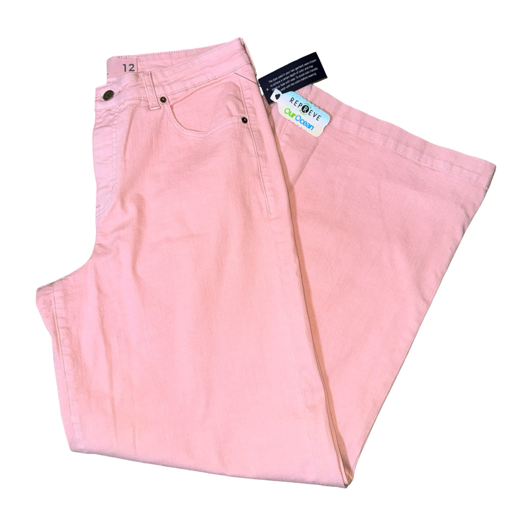 Me by Jennie Garth Jennifer Relaxed Fit Wide Leg Jeans Size 12 - Picture 3 of 7